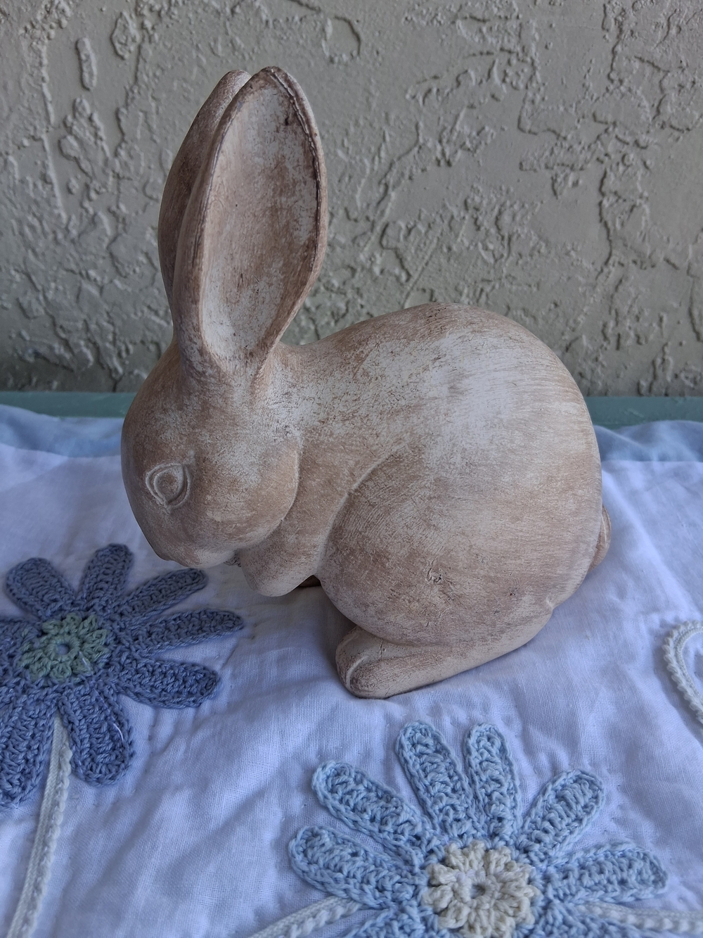 Bunny Rabbit Sculpture - Home Art Decor
